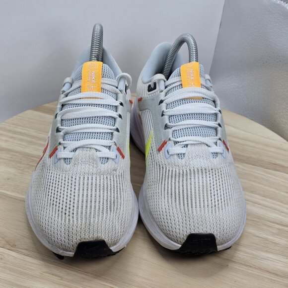 Nike Air Zoom Pegasus 40 White Laser Orange Womens Running Shoes Size 7 - Picture 4 of 9